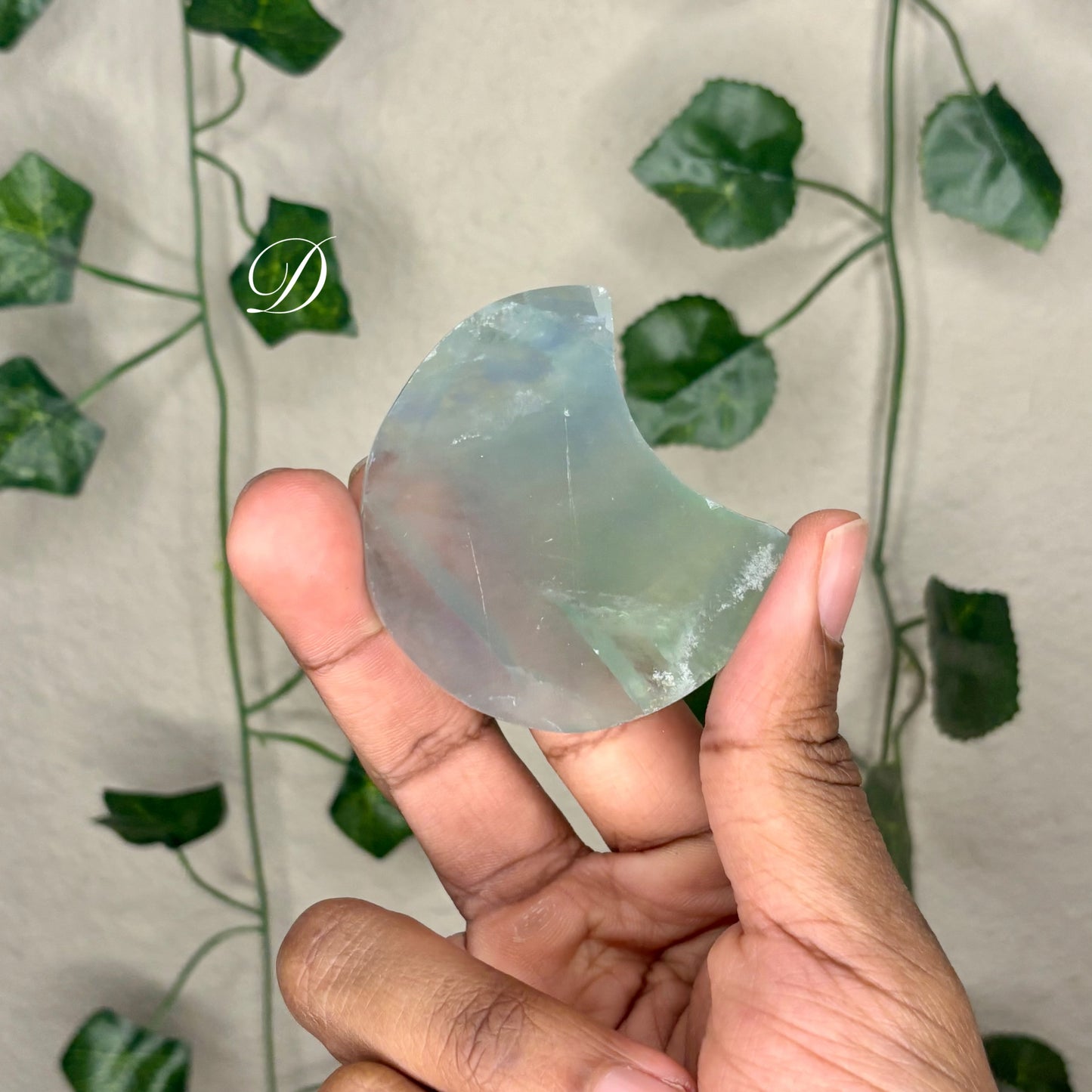 Rainbow Fluorite Crescent Moons