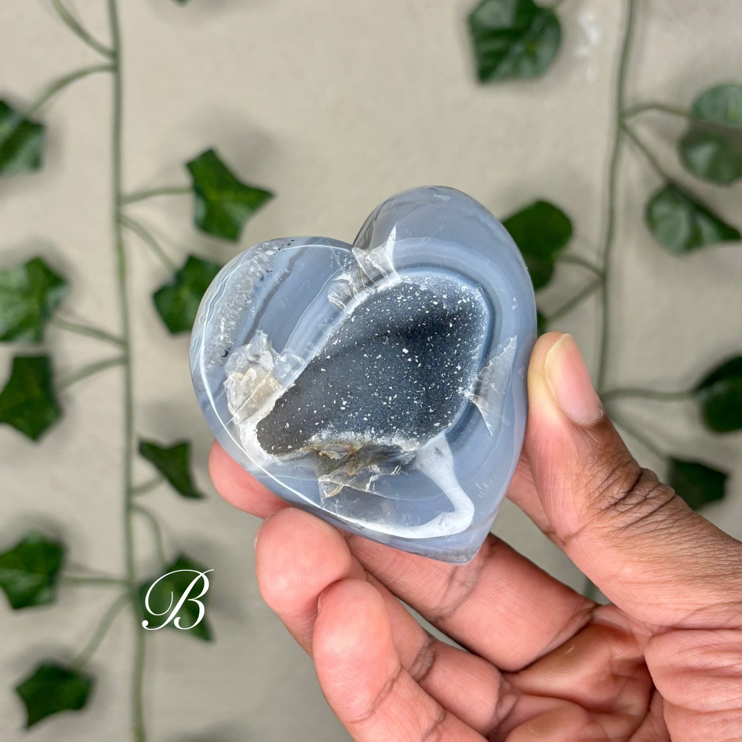 Druzy Agate Hearts