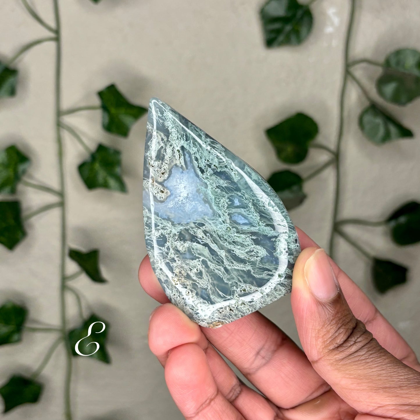 Moss Agate Flames