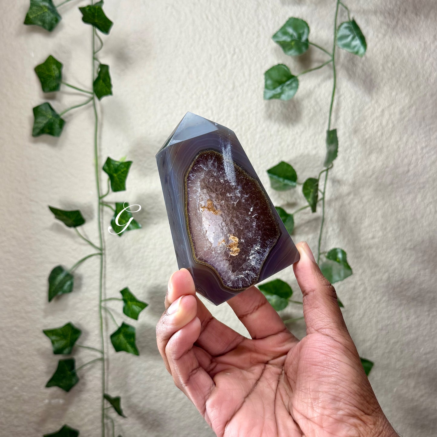 Amethyst Druzy Agate Towers