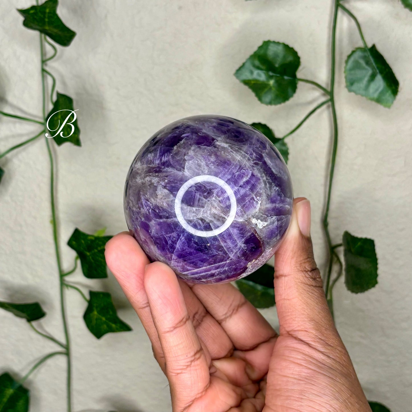 Chevron Amethyst Spheres