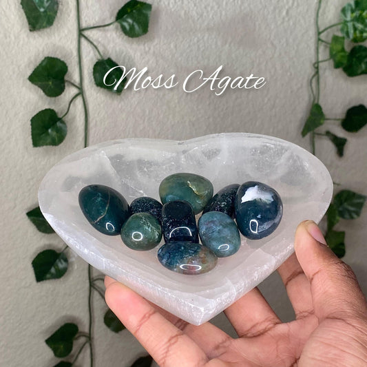 Moss Agate Tumbles