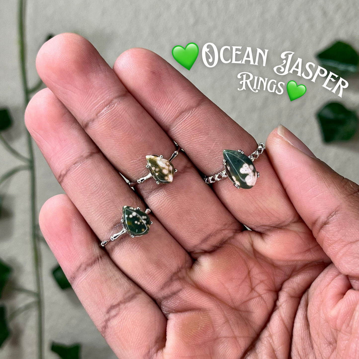 Ocean Jasper Rings