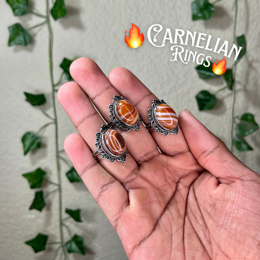 Banded Carnelian Rings