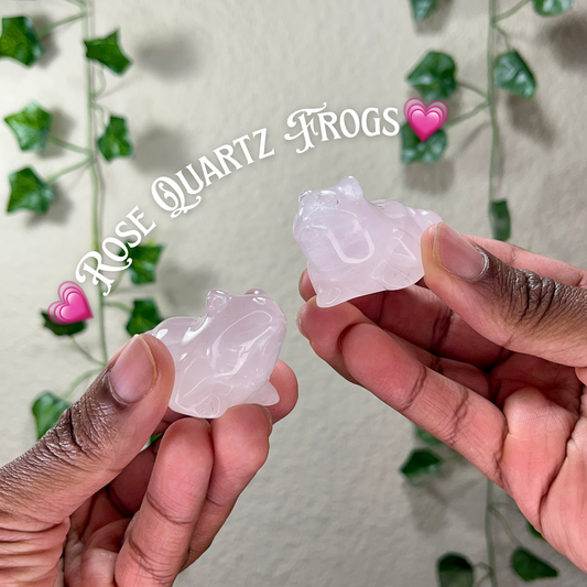 Rose Quartz Frogs