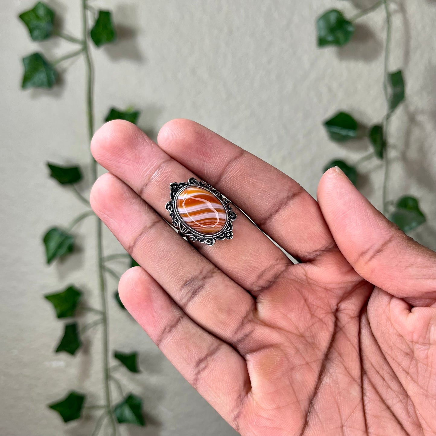 Banded Carnelian Rings