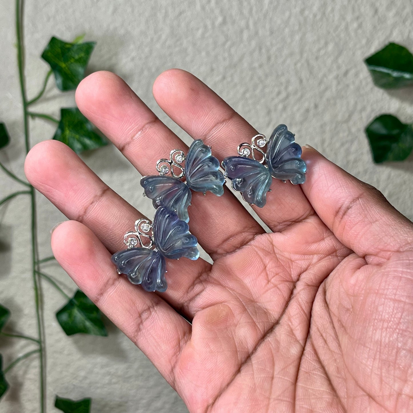 Fluorite Butterfly Rings