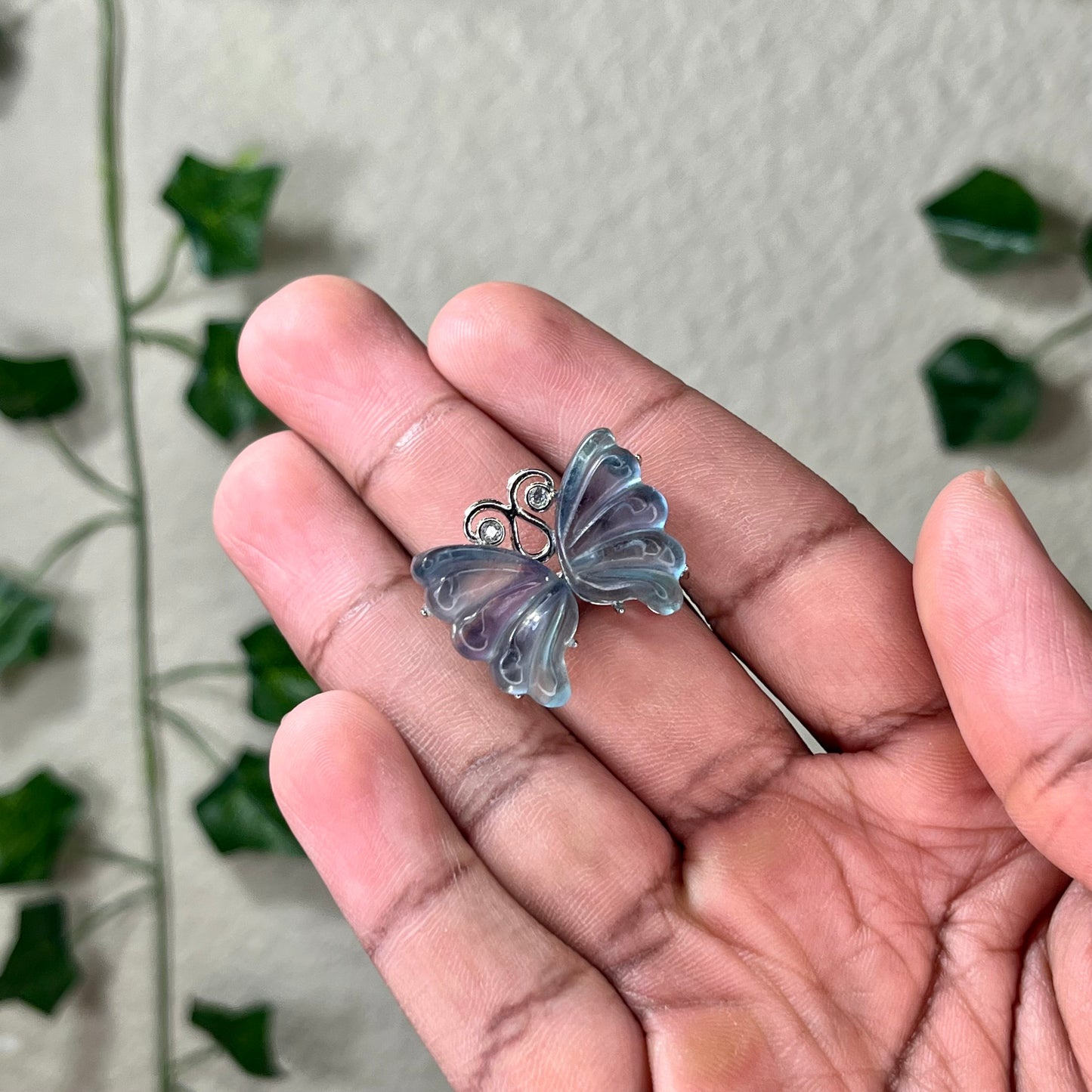 Fluorite Butterfly Rings