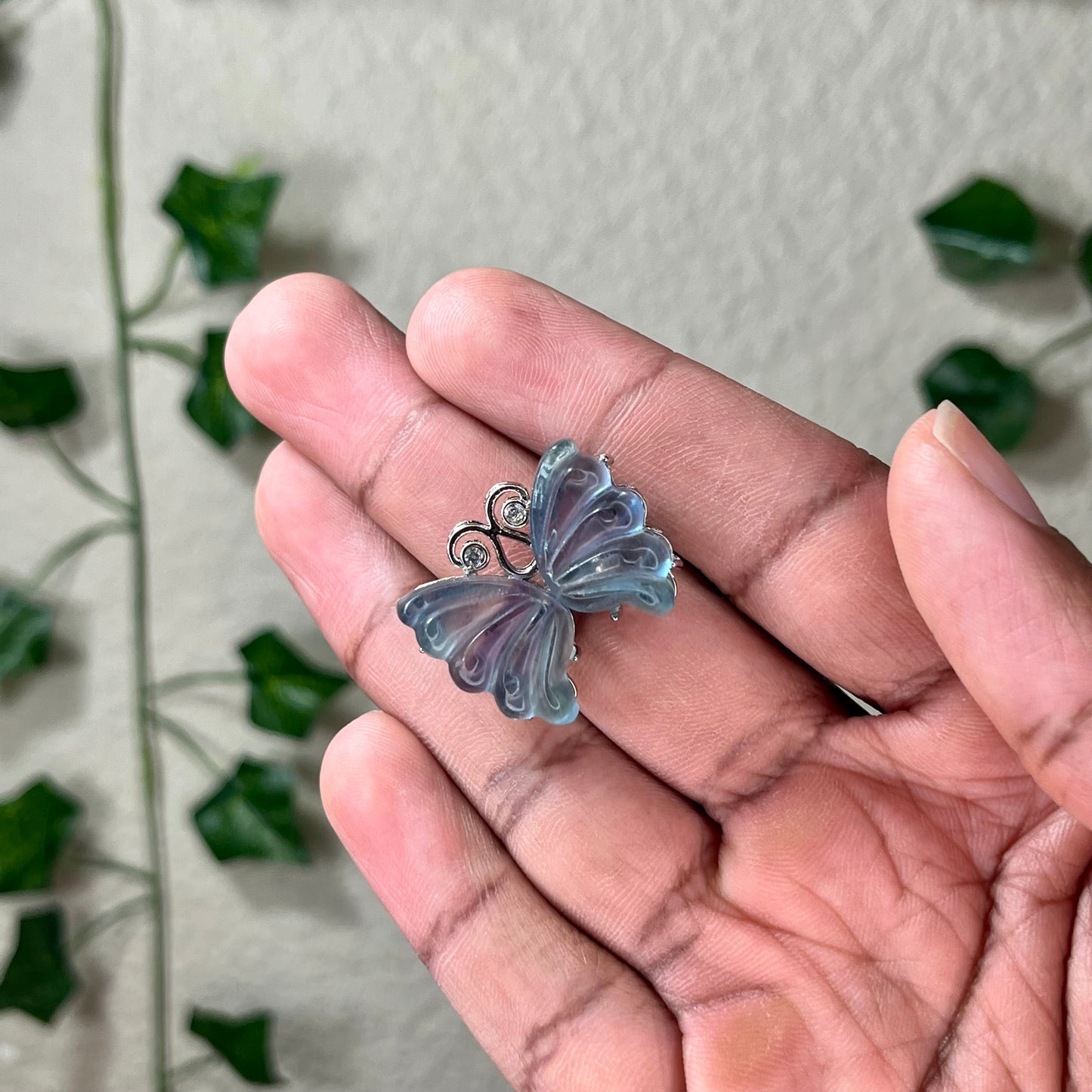 Fluorite Butterfly Rings