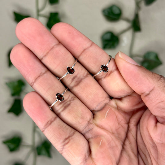 Faceted Smokey Quartz Ring