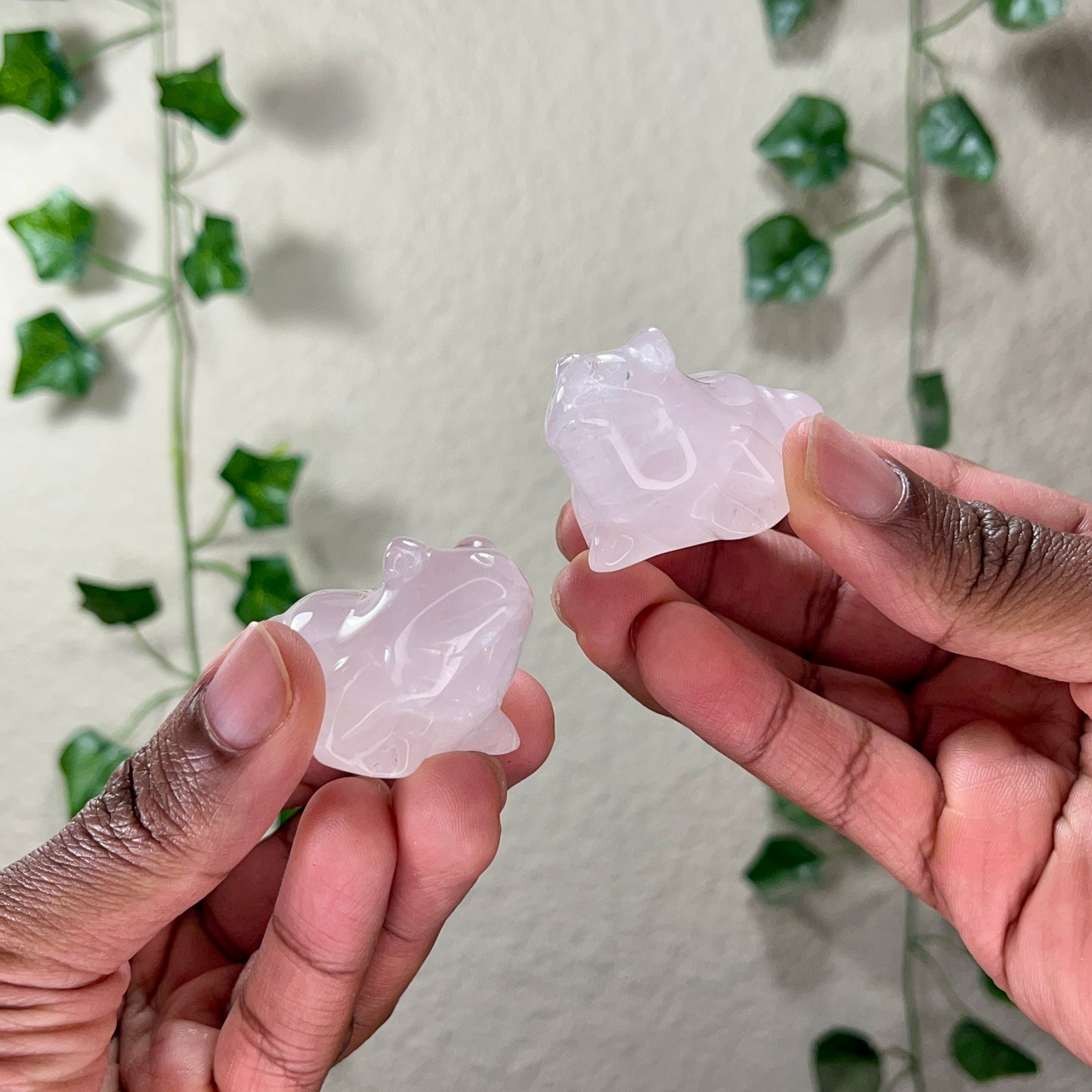 Rose Quartz Frogs