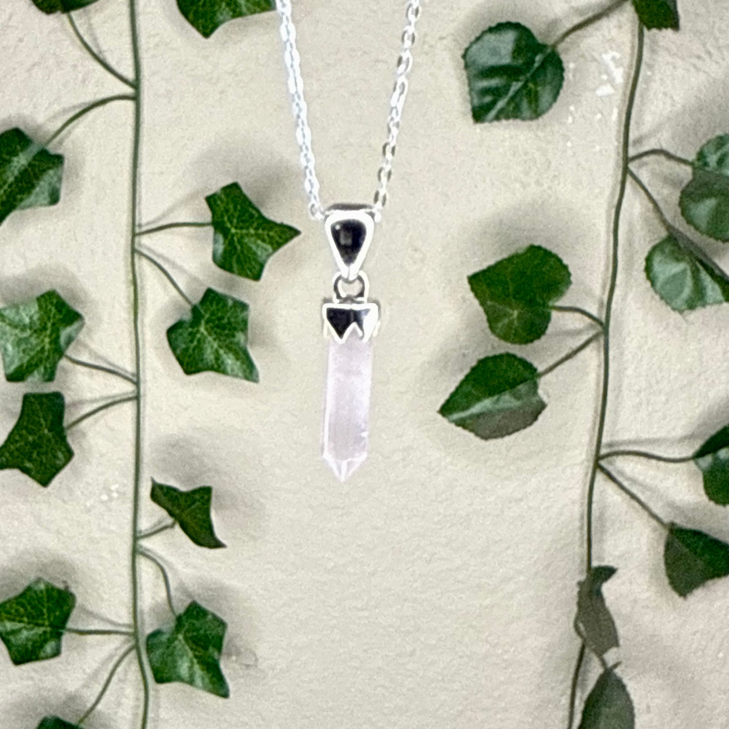 Rose Quartz Point Necklaces