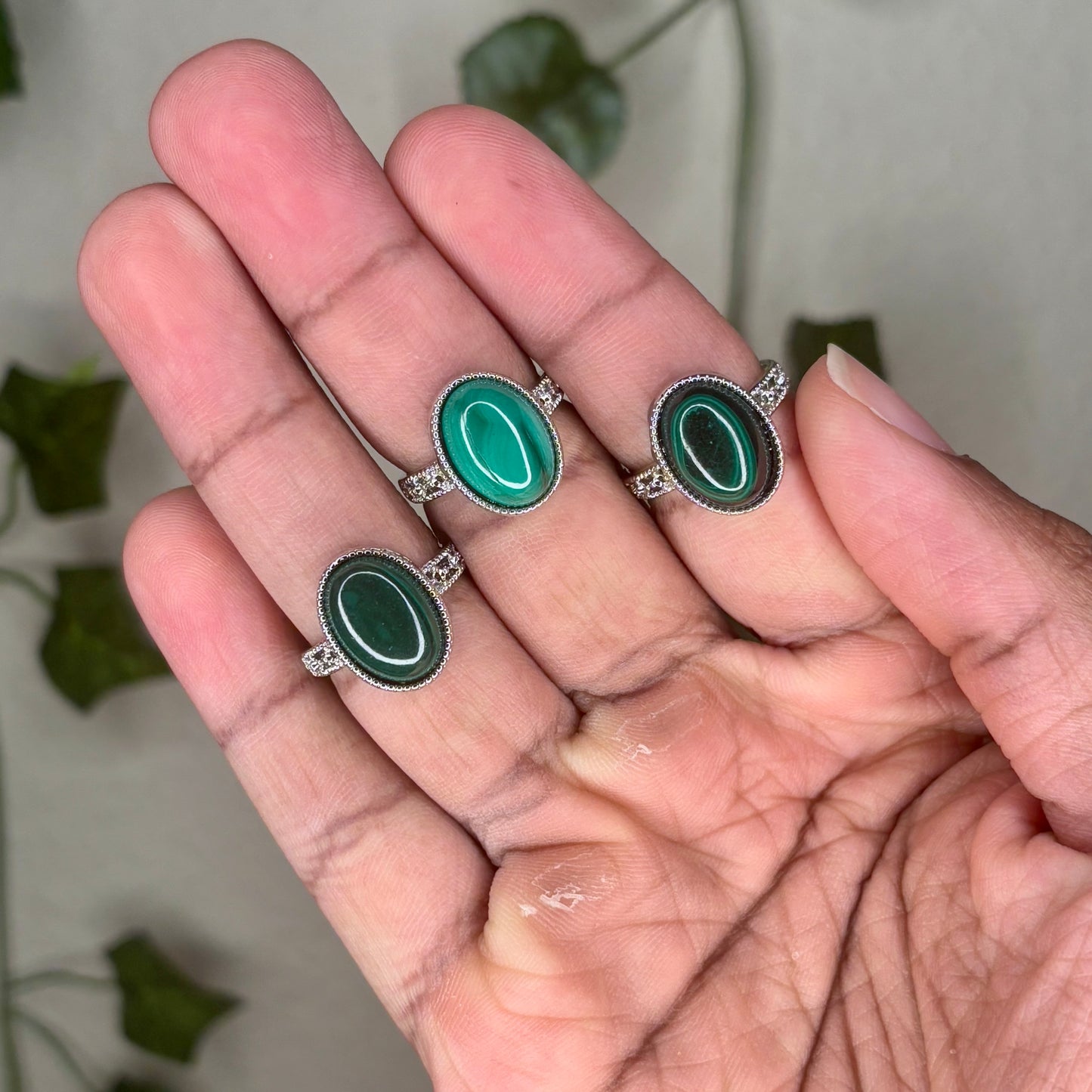 Malachite Rings