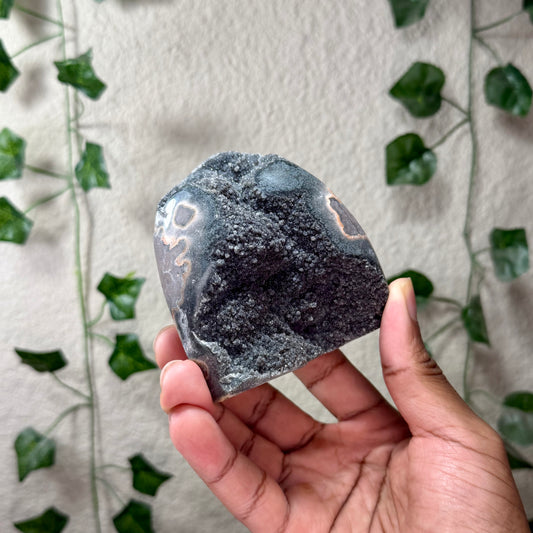 Black Amethyst Cut Base
