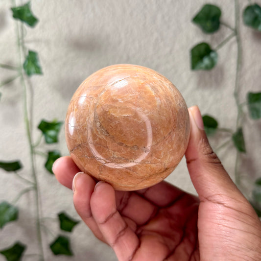 Peach Moonstone Sphere