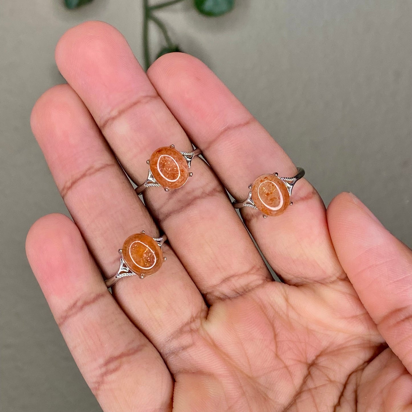 Sunstone Rings