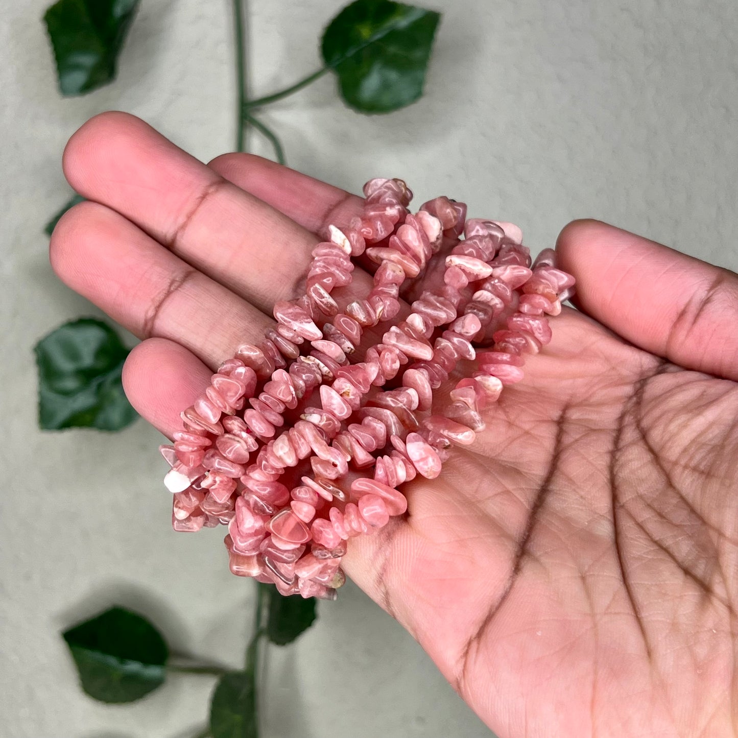 Rhodochrosite Chipped Bracelets