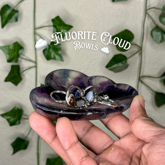Rainbow Fluorite Cloud Bowls