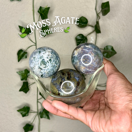 Moss Agate Spheres