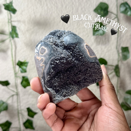 Black Amethyst Cut Base