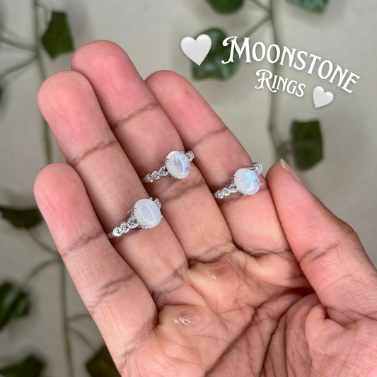 Moonstone Rings