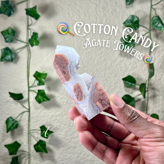 Cotton Candy Agate Towers