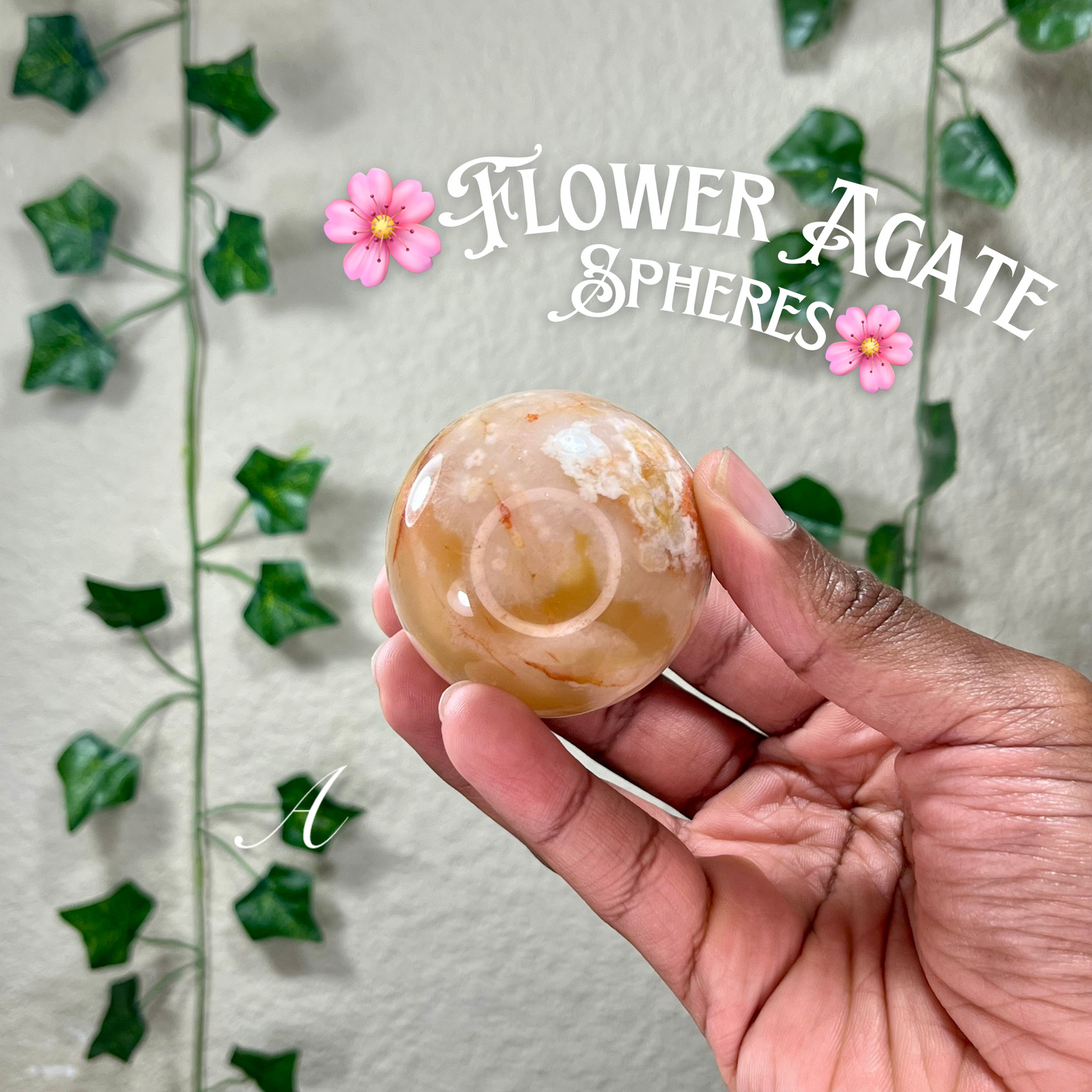 Flower Agate Spheres