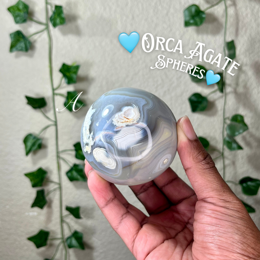 Orca Agate Spheres