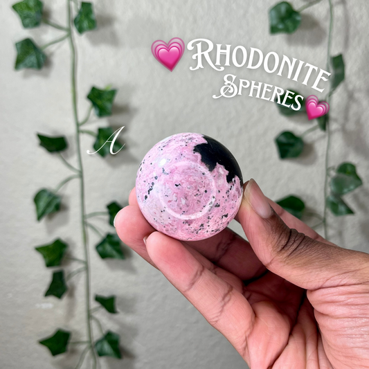 Rhodonite Spheres