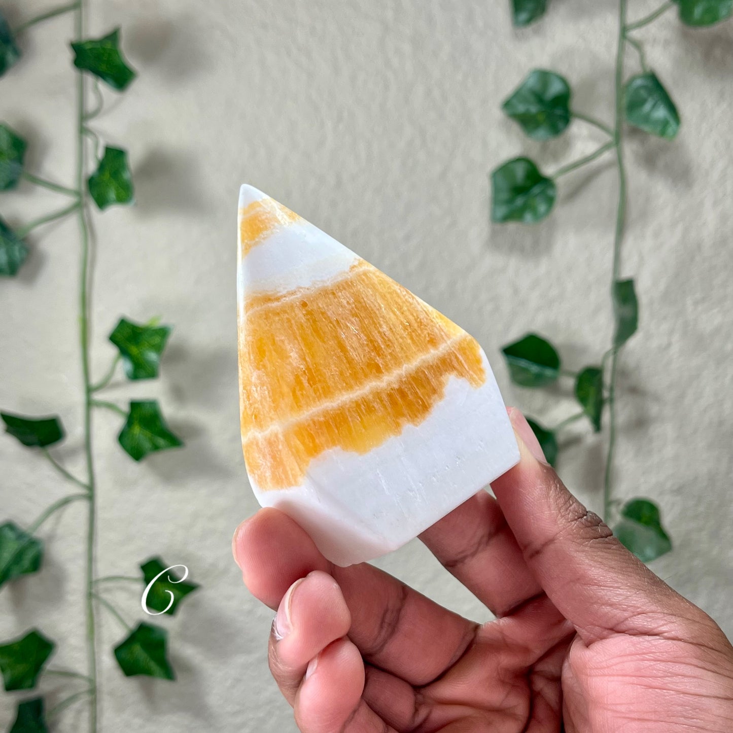 Orange Calcite Flames