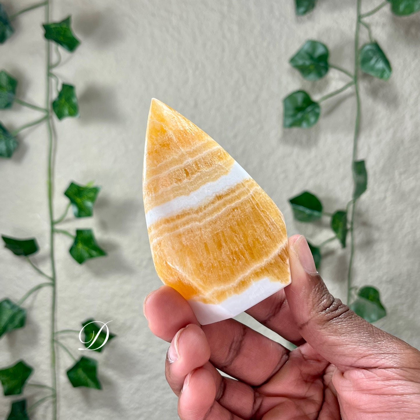 Orange Calcite Flames