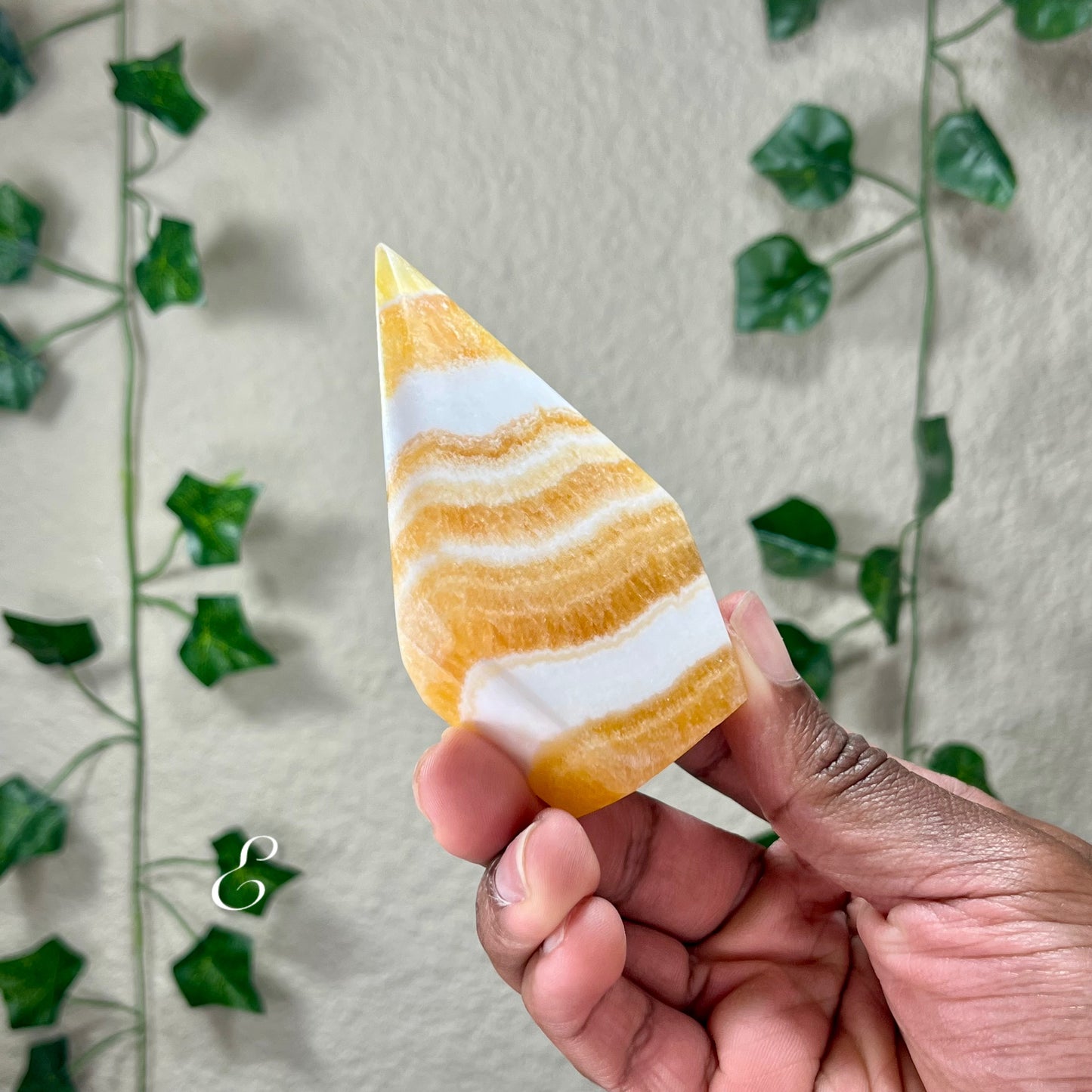 Orange Calcite Flames