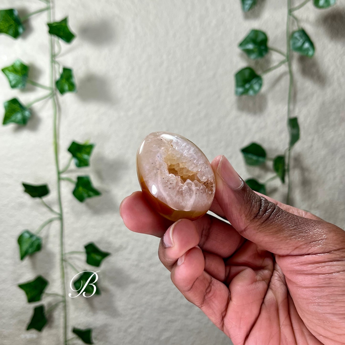 Carnelian Druzy Eggs