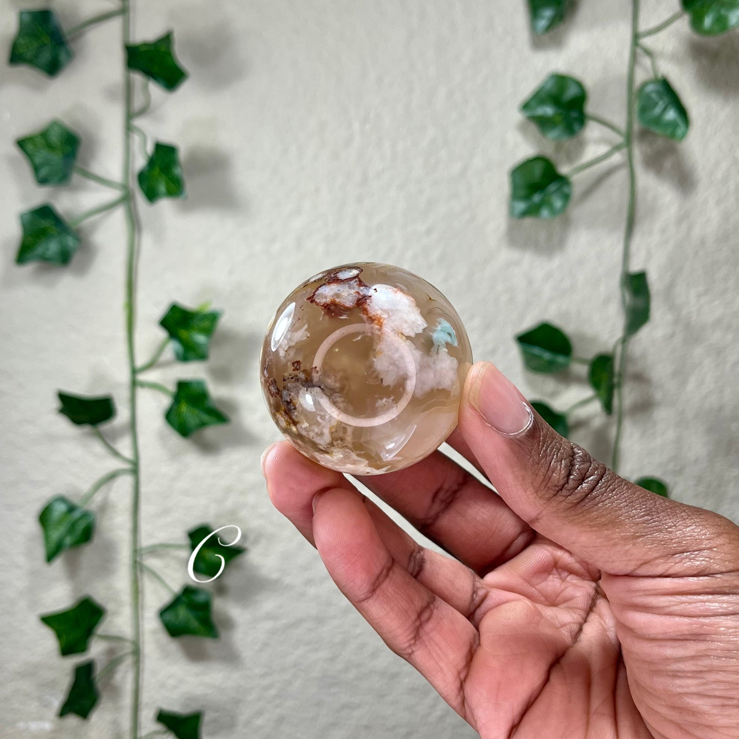 Flower Agate Spheres