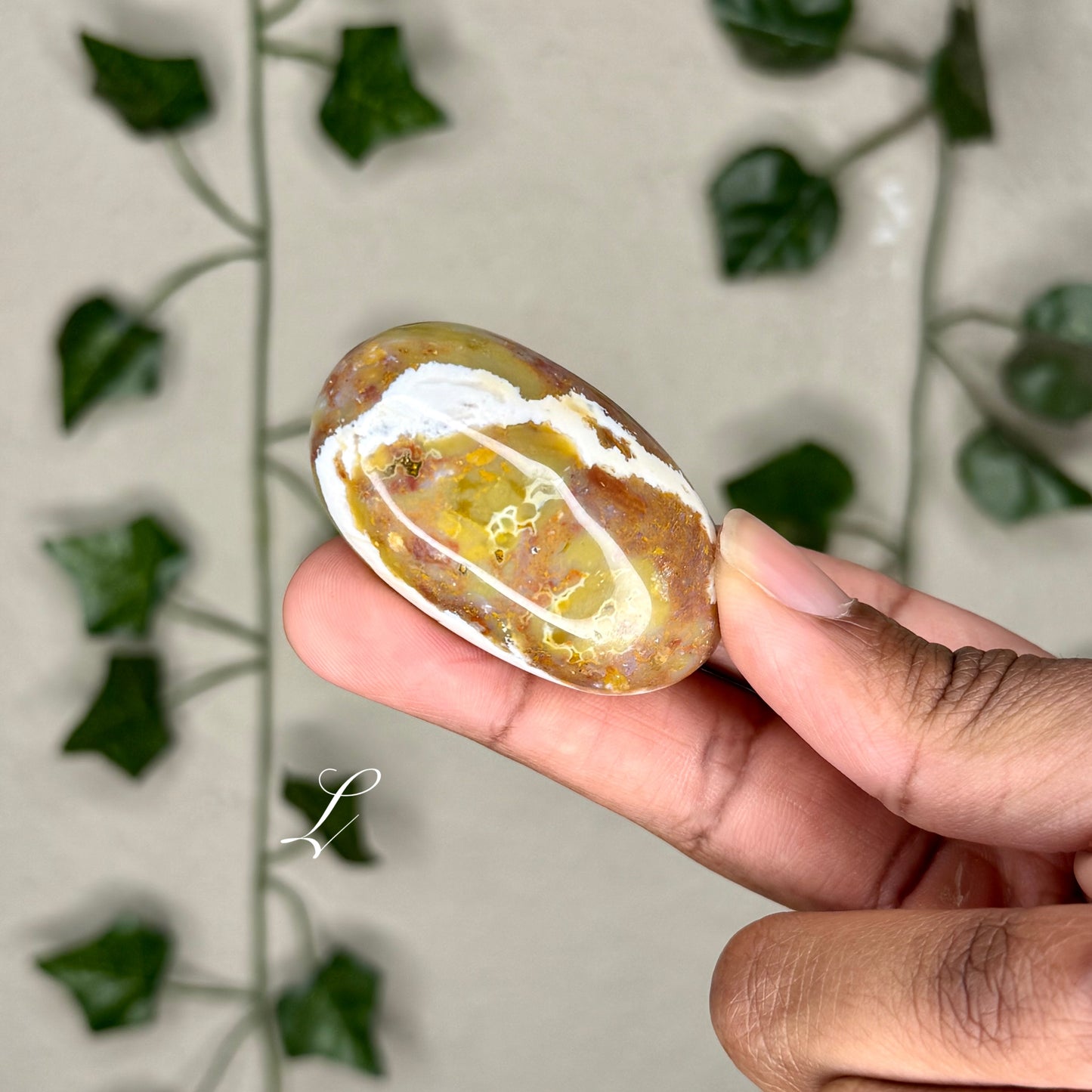 Polychrome Jasper Palm Stones