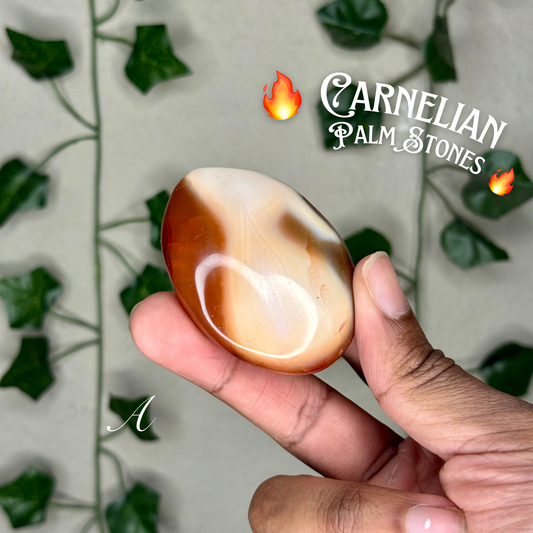 Carnelian Palm Stones