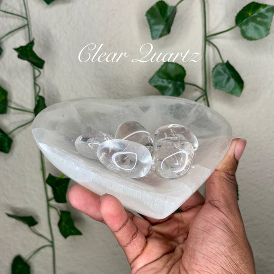 Clear Quartz Tumbles