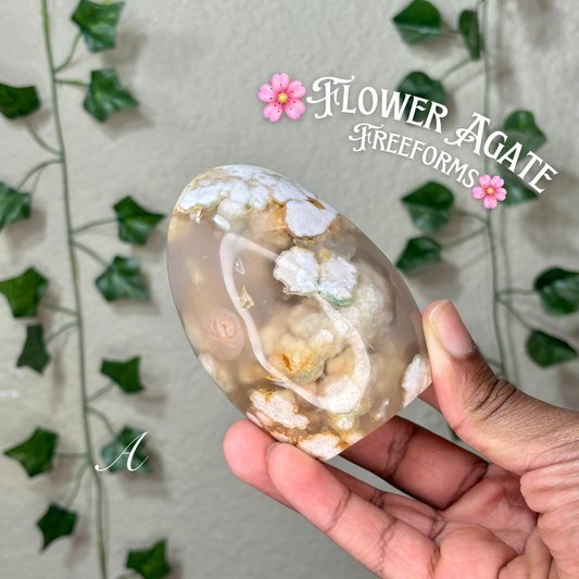 Flower Agate Freeforms