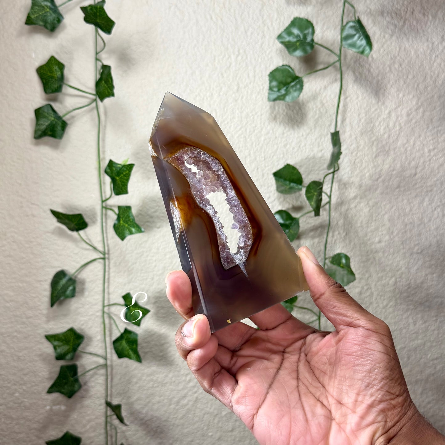 Amethyst Druzy Agate Towers