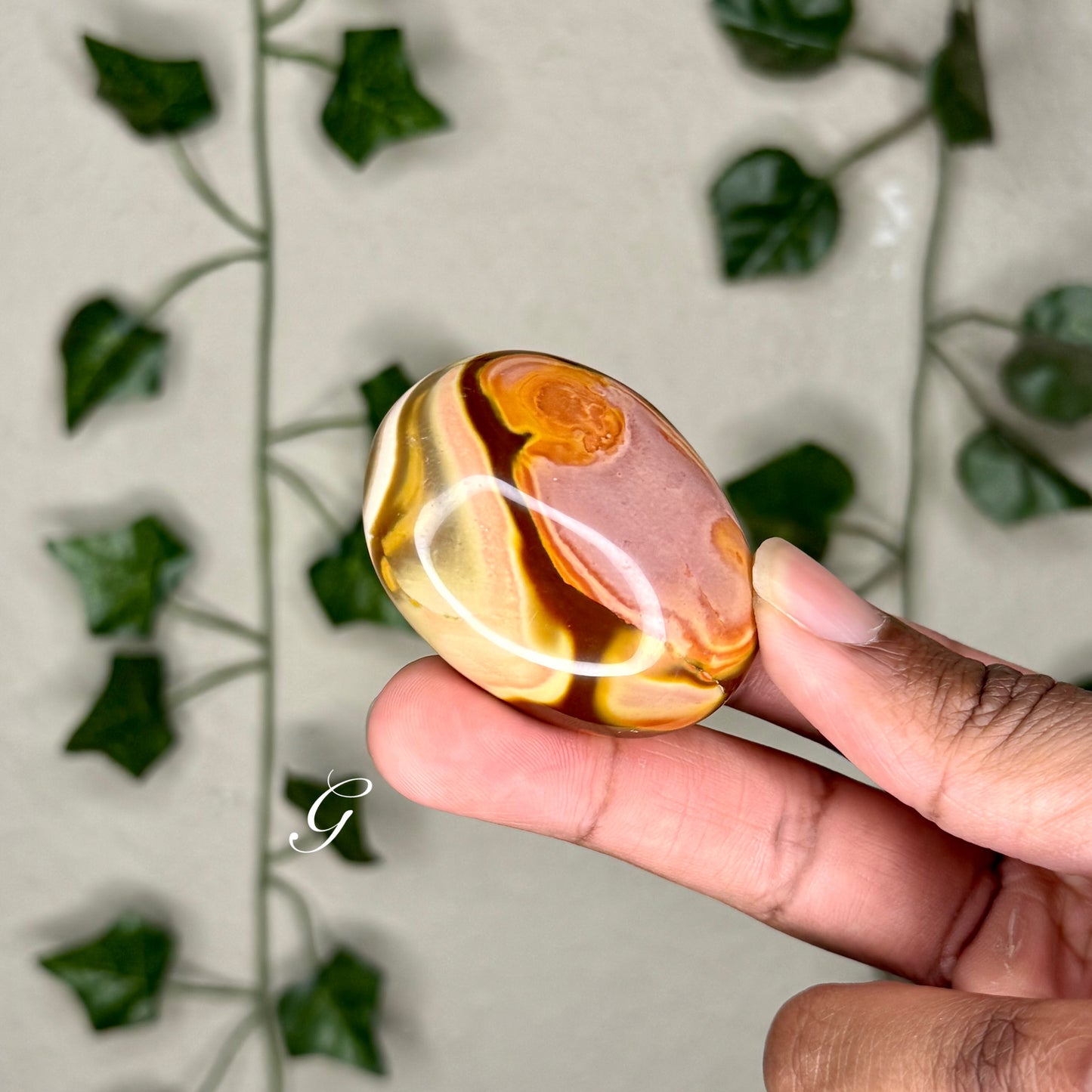 Polychrome Jasper Palm Stones