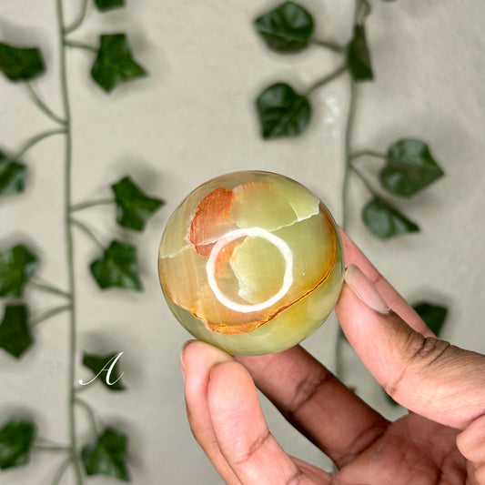 Green Onyx Spheres