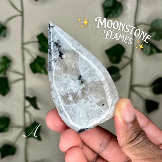 Rainbow Moonstone Flames