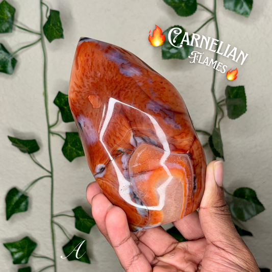 Carnelian X Orca Agate Flames