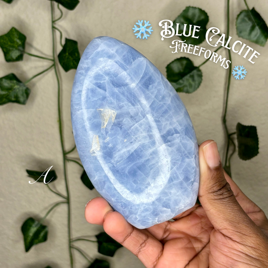 Blue Calcite Freeforms