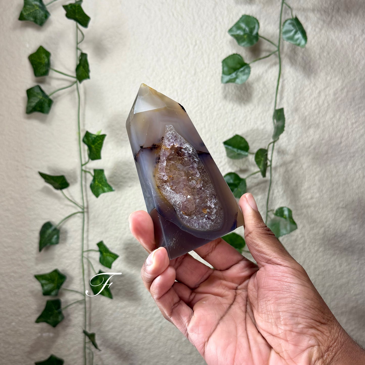 Amethyst Druzy Agate Towers