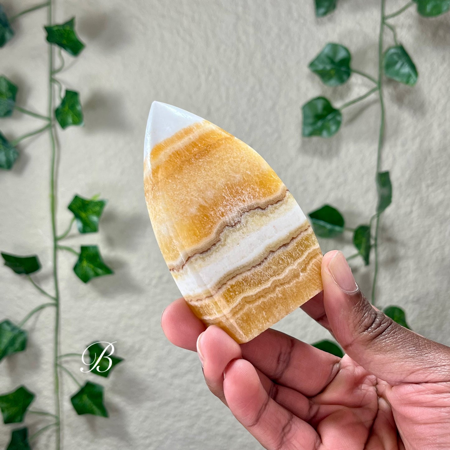 Orange Calcite Flames