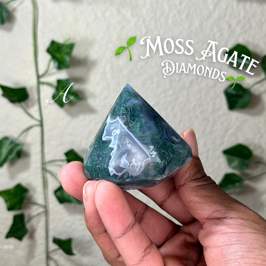 Moss Agate Diamonds