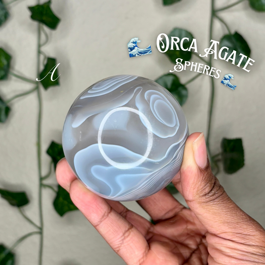 Orca Agate Spheres