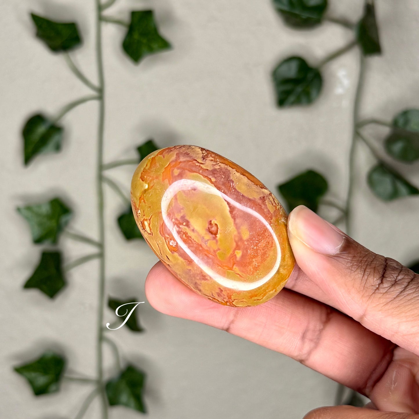 Polychrome Jasper Palm Stones