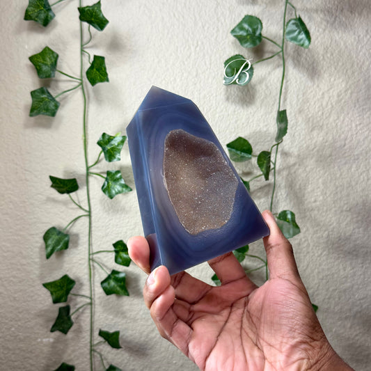 Amethyst Druzy Agate Towers